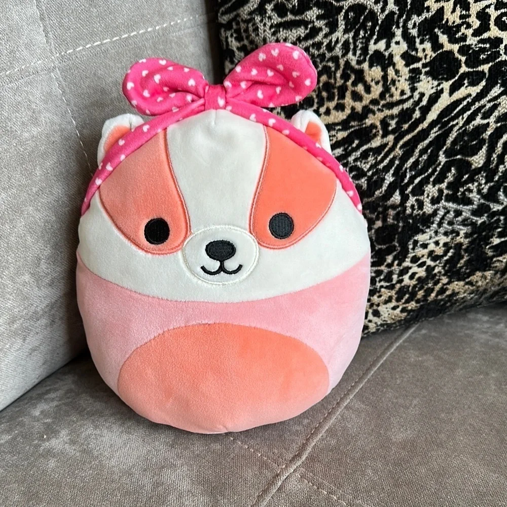 Squishmallows Pink and Orange Plush Bag